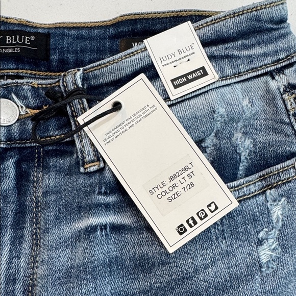 Judy Blue High Waste Wide Leg Jeans. Women’s size 7.  New with tags. - Picture 13 of 13